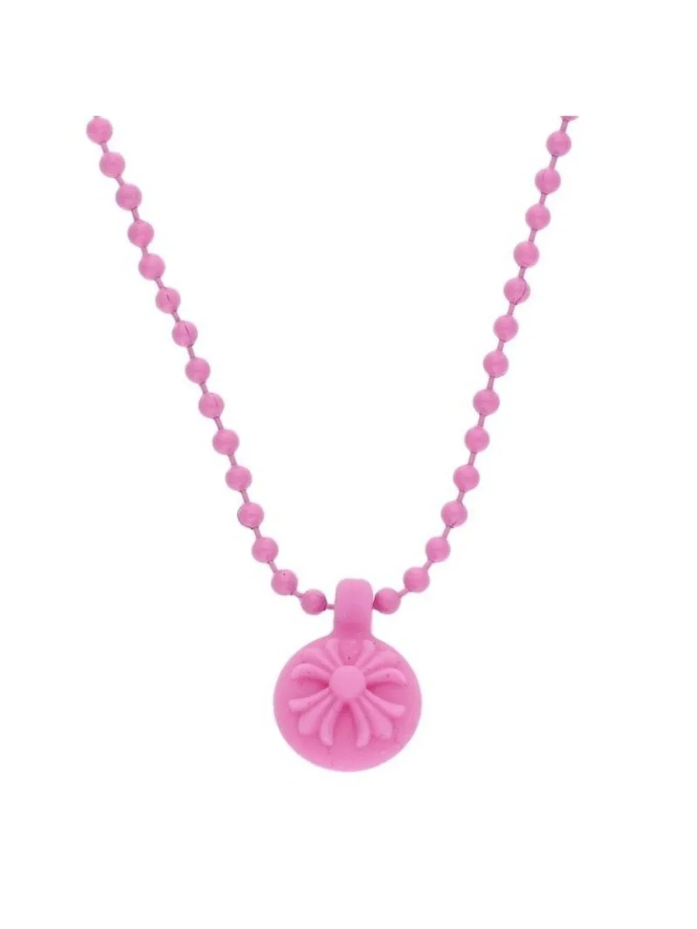 Chrome Hearts Rubber CH Crs Ball Cross Silicone Necklace